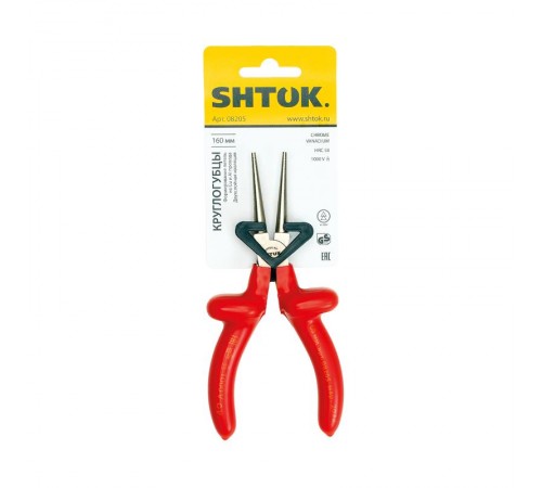 Круглогубцы диэлектрические 1000В 160 мм, SHTOK  376291  КЭАЗ