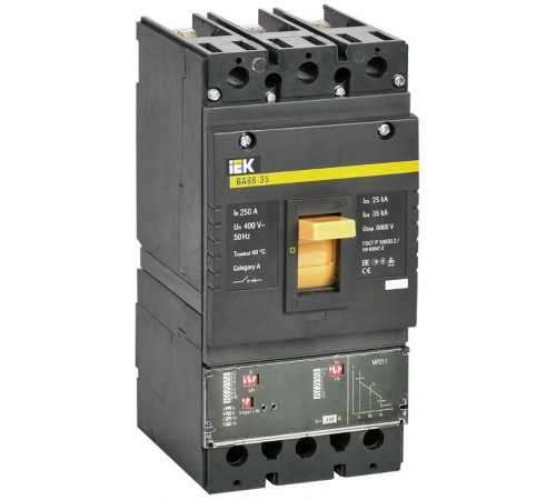 Авт. выкл. ВА88-35  3Р  250А  35кА  с электронным расцепителем MP 211   SVA31-3-0250  IEK