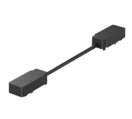 Коннектор питания для углового соединения шинопроводов магнитной системы Galakti 290x26x15 мм черный  V4-R7-09.RG23.TRK-0005  VARTON