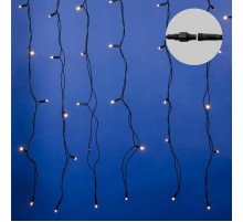 Занавес светодиодный с эффектом мерцания ULD-C2030-240/TBK WARM WHITE IP67  3х2м соед. 240 диодов. тепл белый свет. шнур черный  UL-00003938  Uniel