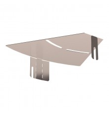 Крышка угла горизонтального изменяемого 0-45 градусов Стандарт INOX (AISI 409) 200  PR16.3668  Промрукав