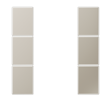 комплект накладок 3гр сталь  ES2503TSA  Jung