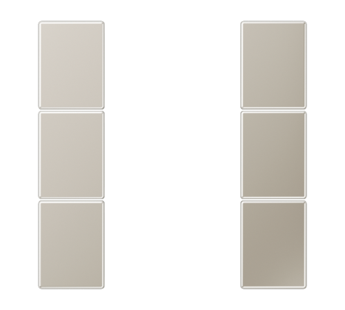 комплект накладок 3гр сталь  ES2503TSA  Jung