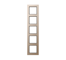 Рамка для вертикальной и горизонтальной установки, 5 постов; дюропласт; шампань; A CREATION  AC585CH  Jung