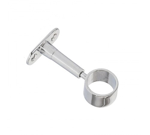 Крепление труб к стене регулируемое проходное, хром (1 шт) - пакет   127436  Tech-KREP