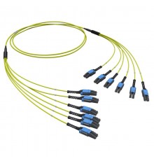 Оптическая разветвительная сборка 12ОВ 9/125 OS2, 6хLC-UPC Duplex Uniboot/6хLC-UPC Duplex Uniboot, 10м (предустановленнаяконфигурация: тип полярности 