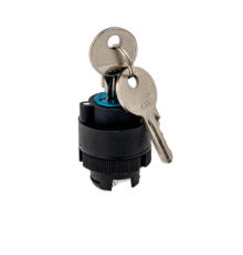 Головка переключателя с ключом, черный, 2 полож. фикс., 1 выемки, пласт. MTB2-EG2  43278  ОВЕН