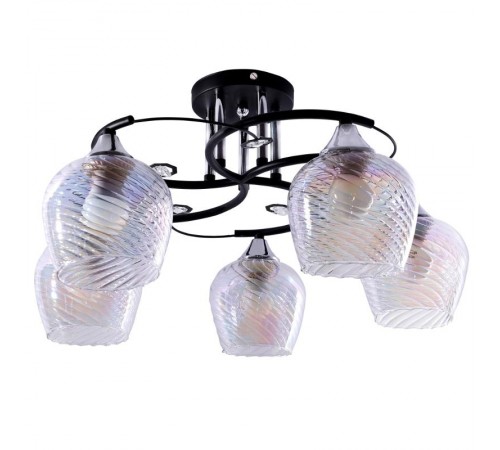 Светильник 11293-2/5 черн.хром (Плафон 8310) НПБ 01-5х60-146 Е27  1005404879  Элетех