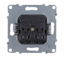 SUNO Силовая розетка 2К+З 16А 250В. С крышкой IP21. С защитными шторками. Безвинтовые зажимы Цвет "Белый"  721127  Legrand