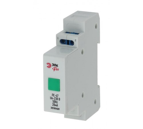 Лампа сигнальная ЛС-47 (зеленая) на DIN-рейку NO-902-178 Pro  Б0037049  ЭРА