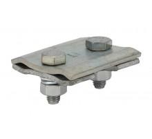 Зажим плашечный ПА-2-2 (9,6-11,4 мм2) 3 болта (6/30/1200)  Б0038783  ЭРА