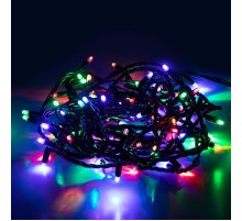 Гирлянда светодиодная нить ERAPS-PM10 черный ПВХ 10 м мультиколор 100 LED, IP65  Б0056016  ЭРА