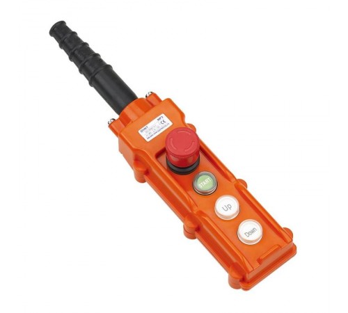 Пульт кнопочный NP3-1K на 2 кнопки, кнопка "ВКЛ" с фикс., повор. "Грибок" c фикс. IP65 (R)  586056  CHINT