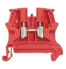 Винтовая клемма Viking 3 - однополюсная - 1 вход/1 выход - шаг 5 мм - красный  037130  Legrand