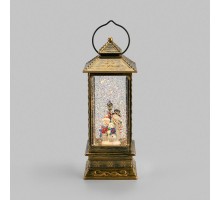 Декоративный фонарь с эффектом снегопада и подсветкой Семья снеговиков  501-191  NEON-NIGHT