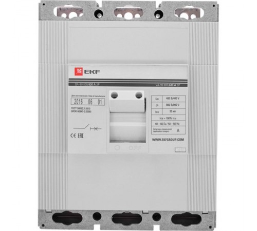 Выключатель автоматический ВА-99 800/400А 3P 35кА EKF  mccb99-800-400  EKF