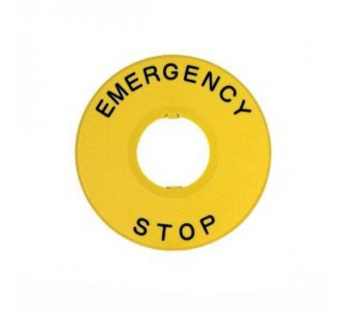 Шильдик аварийной остановки NP2-BY8101 90 (без надписи) (R)  253749  CHINT