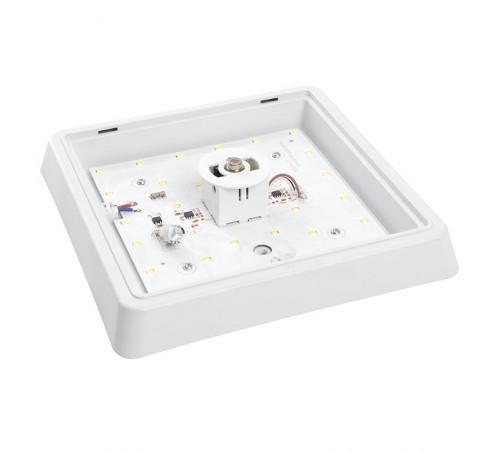 Светильник светодиодный накладной квадратный с ИК-датчиком , 25W, 2000Lm, 6500K, в пластиковом корпусе, IP20, AL3023  41805  FERON