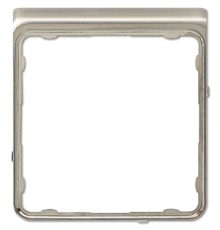 Внешняя цветная рамка; благородная сталь  CDP82ES  Jung