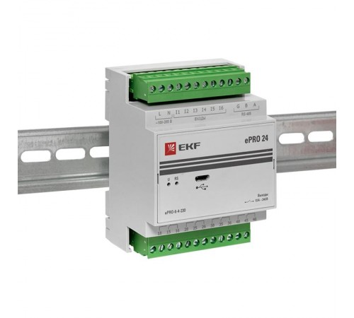 Модуль расширения ePRO удаленного управления 6вх\4вых 230В PROxima  ePRO-6-4-230  EKF