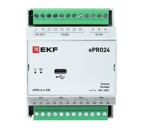 Модуль расширения ePRO удаленного управления 6вх\4вых 230В PROxima  ePRO-6-4-230  EKF