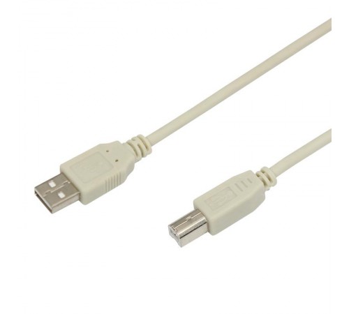 Шнур USB-B (male) штекер - USB-A (male) штекер, длина 3 метра (PE пакет)  18-1106  REXANT