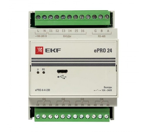 Модуль расширения ePRO удаленного управления 6вх\4вых 230В PROxima  ePRO-6-4-230  EKF