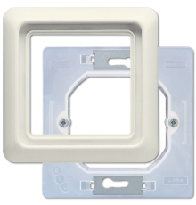 Рамка 9090 мм, в комплекте с уплотнительной мембраной для установки изделий серии WU 600; слоновая кость  CD681WUW  Jung