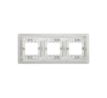 Simon 44 Aqua Основание под 3-местную рамку, IP55, скрытый монтаж, 246х104мм, S44 Aqua, серый  4400630-035  Simon