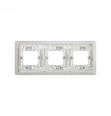 Simon 44 Aqua Основание под 3-местную рамку, IP55, скрытый монтаж, 246х104мм, S44 Aqua, серый  4400630-035  Simon