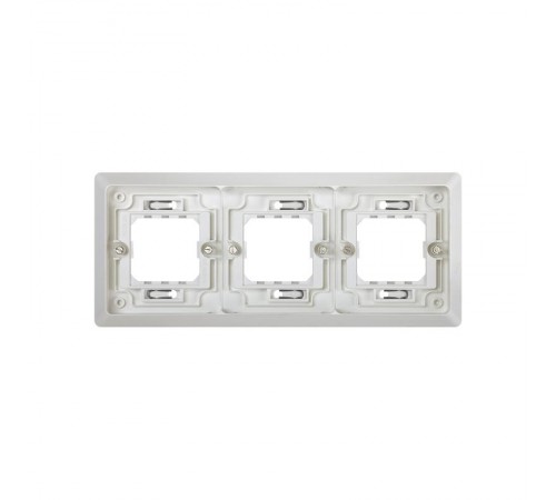 Simon 44 Aqua Основание под 3-местную рамку, IP55, скрытый монтаж, 246х104мм, S44 Aqua, серый  4400630-035  Simon