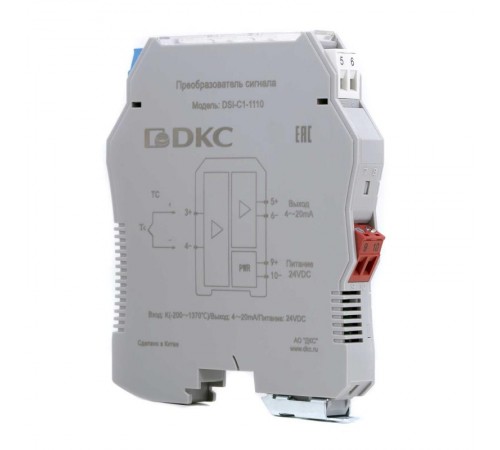Преобразователь сигнала DSI, 1 вход TC тип K, 1 выход 4...20 мА  DSI-C1-1110  DKC