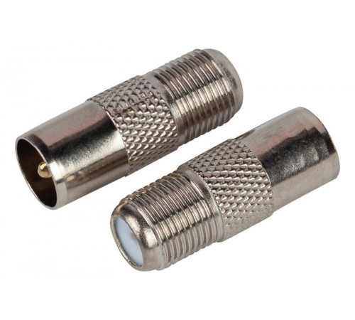 Переходник  Simple RS-A01-1 гнездо F-штекер TV  Б0048289  ЭРА