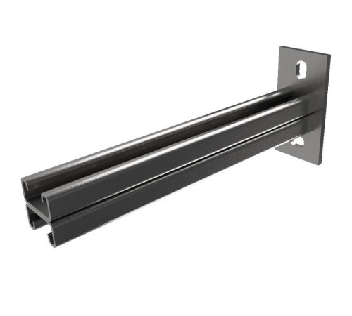 Страт-стойка двойная 41*21 L150мм s:2.5  2PSTPU21*150  КМ-профиль