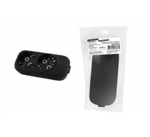 Колодка розеточная 2 гнезда 2П+З 16А 250В черная серии "Народная"  SQ1806-0423  TDM