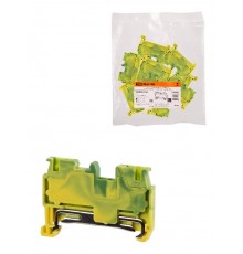 Зажим клеммный безвинтовой ЗКБ PEN быстрого зажима 1,5 мм2 (Ph-C PT 1,5/S-PE)  SQ0822-0160  TDM