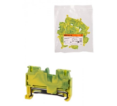 Зажим клеммный безвинтовой ЗКБ PEN быстрого зажима 1,5 мм2 (Ph-C PT 1,5/S-PE)  SQ0822-0160  TDM