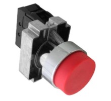 Кнопка управления NP2-BL42 без подсветки, красная, 1НЗ, IP40 (R)  576038  CHINT