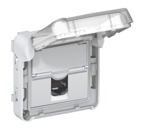 Plexo Серый Розетка TV-SAT IP55  069558  Legrand