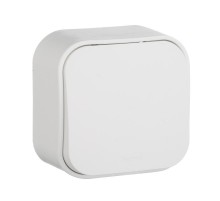 Quteo Белый Переключатель 1-клавишный 10А  782204  Legrand