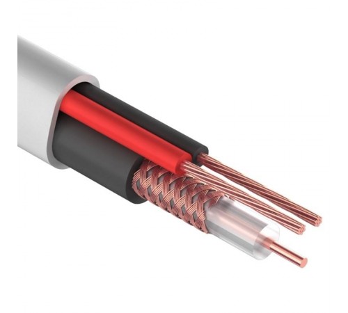 Кабель КВК-В-2+2x0,75 мм (Cu/Cu) белый (бухта 200 м)  01-4101-1  REXANT