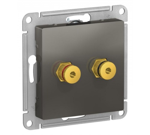 AtlasDesign Сталь АудиоРозетка двухместная  ATN000987  SE