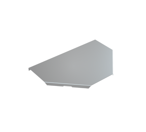 Крышка отвода Т-образного 300  KTD300  КМ-профиль