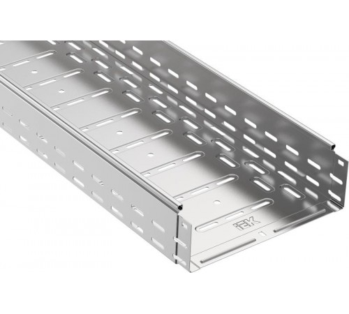 ESCA Лоток перфорированный 100х400х3000 RAL 9016  CLPK10-100-400-3  IEK