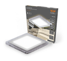 Светильник светодиодный Bubbles BL324 Квадр. 12+4W LED 3000K 1200лм192x192мм O160 1/20  BL324 Gauss