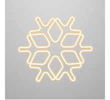 Фигура Снежинка из гибкого неона, 60х60 см, цвет свечения теплый белый  501-326  NEON-NIGHT