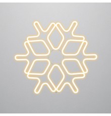 Фигура Снежинка из гибкого неона, 60х60 см, цвет свечения теплый белый  501-326  NEON-NIGHT