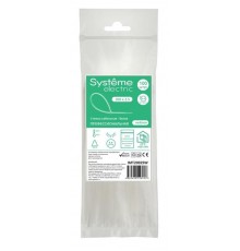 Стяжка кабельная 200х2.5 Белая (100шт)  IMT20025W  SE