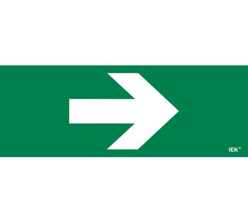 Этикетка самоклеящаяся 350х130мм "Направляющая стрелка"  LPC10-1-35-13-STR  IEK