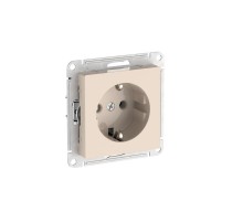 AtlasDesign Бежевый Розетка с заземлением, 16А, механизм, быстрозажимные клеммы  ATN000243S  SE